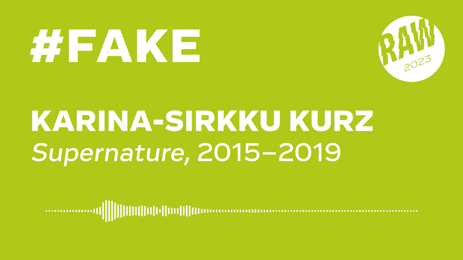 Cover der Audioguides von Alexander Hagmann für die RAW Photo Triennale Worpswede